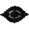 Ekena Millwork Antonio Ceiling Medallion, Hand-Painted Jet Black, 35 7/8"W x 22 1/2"H x 4 3/8"P CM35X22ANBLF - alternate 1